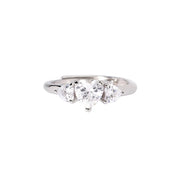Mabina Anello in argento con zircone cuore 523435